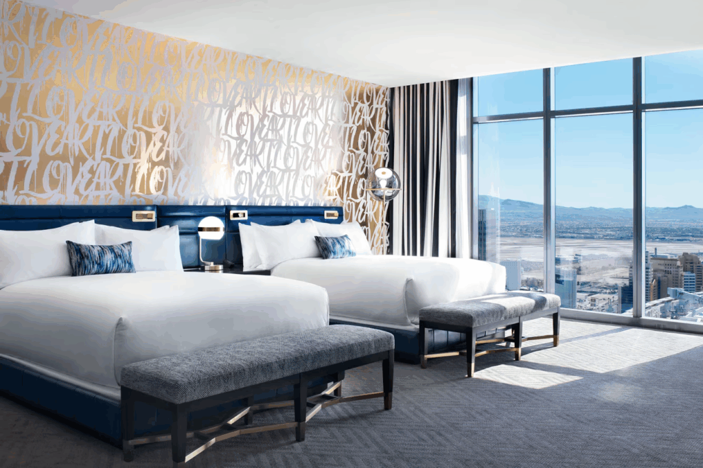 Photo of double queen room with view
