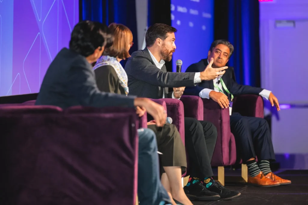aggregate-2026-philadelphia-panelist-gesturing-during-panel-discussion